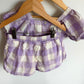 Gap Purple Checkered Top + Shorts Set (Play) / 3-4T