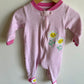 Smile Flower Footed Sleeper / 9m