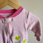Smile Flower Footed Sleeper / 9m