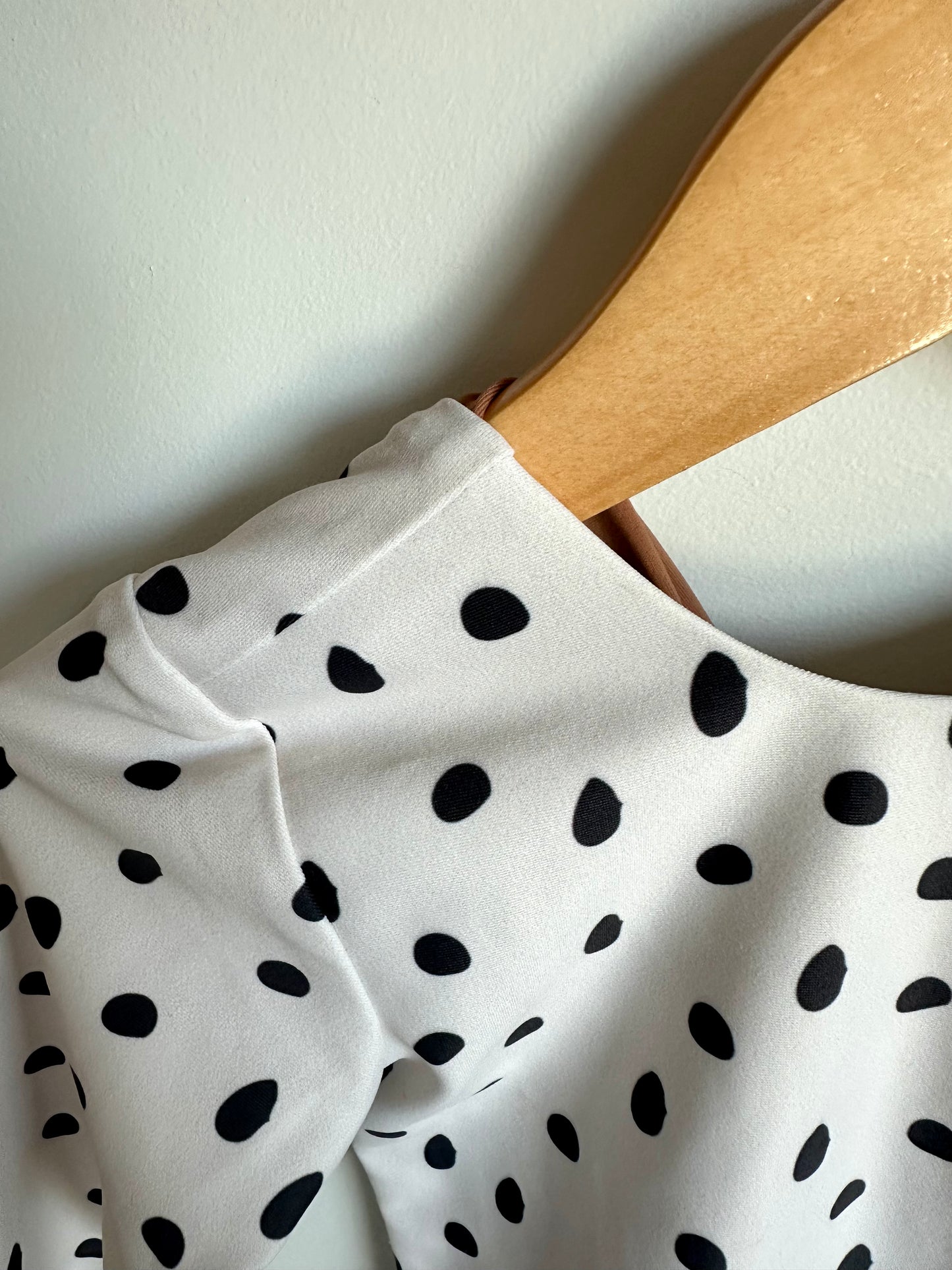 Polka Dot Long Sleeve Swimsuit / 2-3T