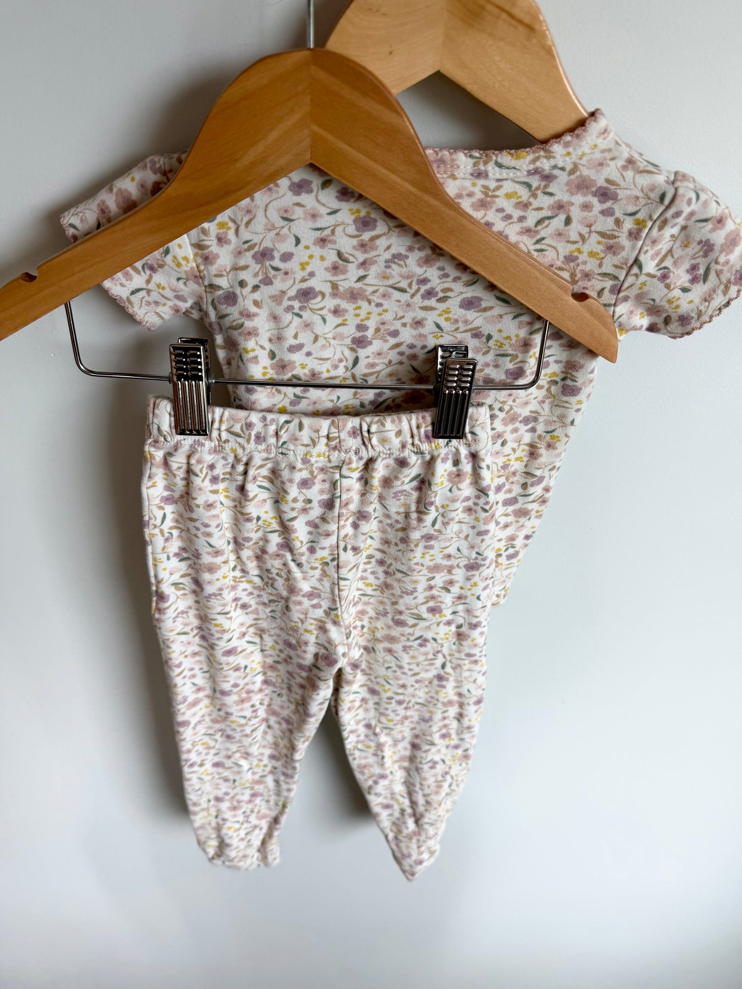 Purple Flowers PJ Set / 2T
