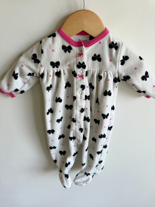 Bow Fleece Sleeper / 3m
