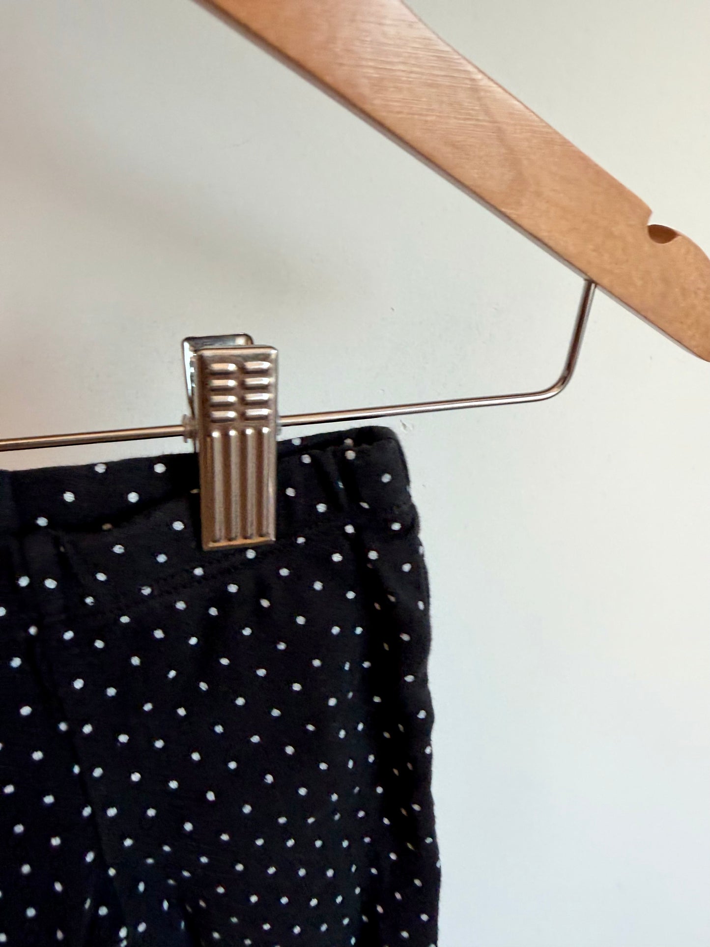 Polka Dot Black and White Pants / 3m