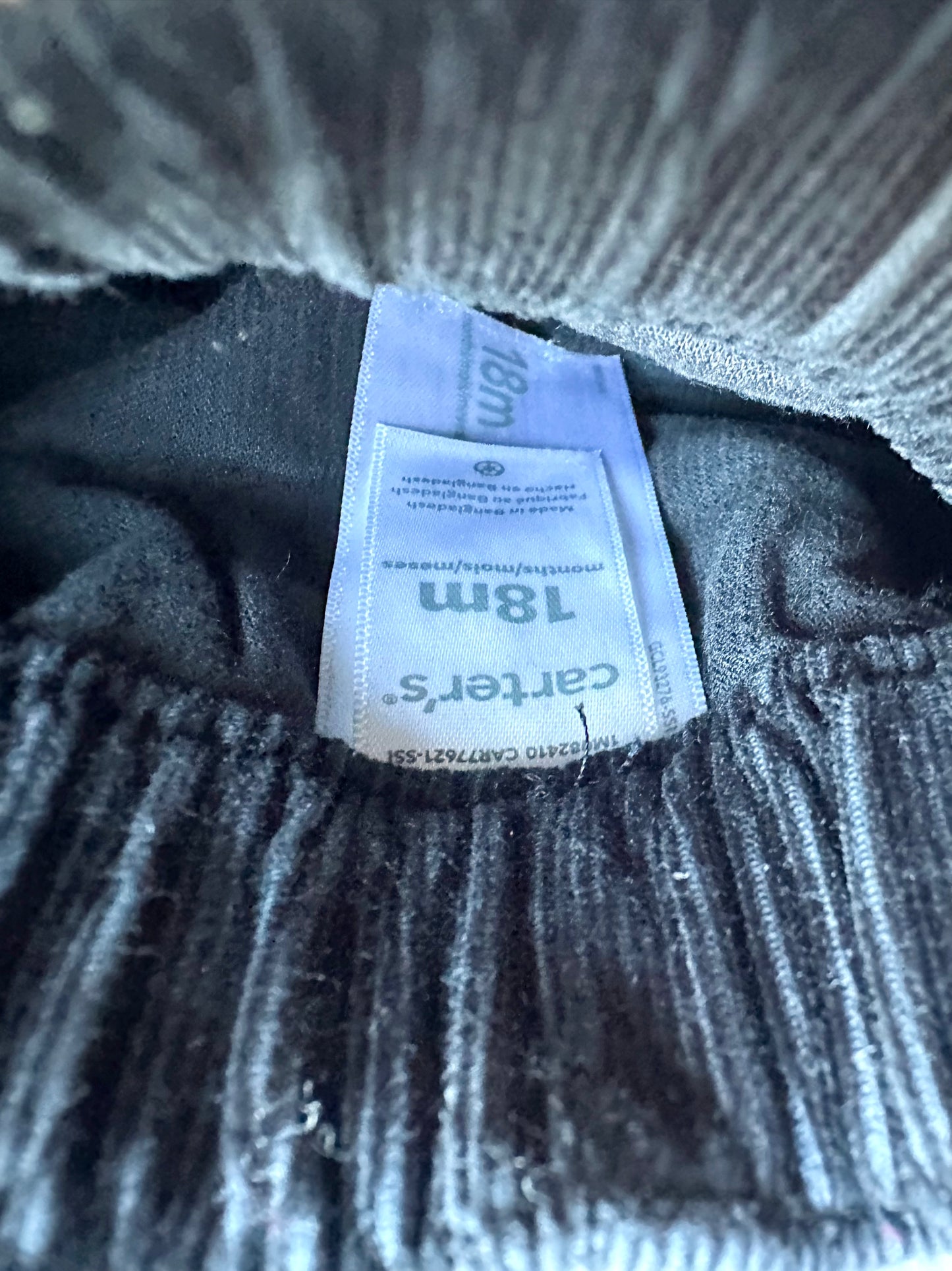 Black Corduroy Pants / 18m