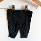 Polka Dot Black and White Pants / 3m