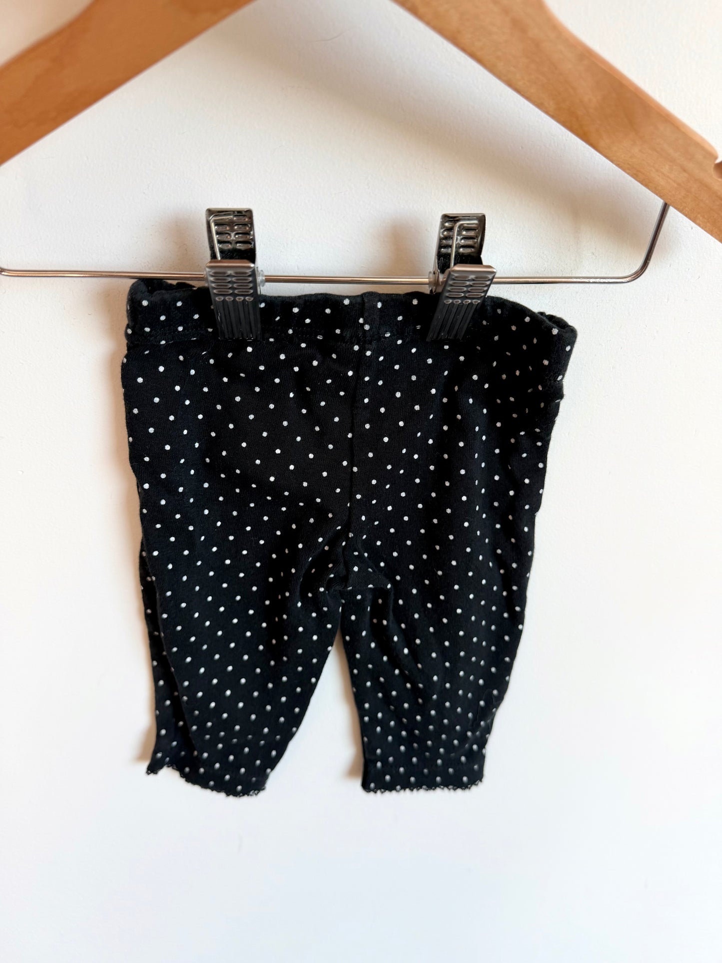 Polka Dot Black and White Pants / 3m