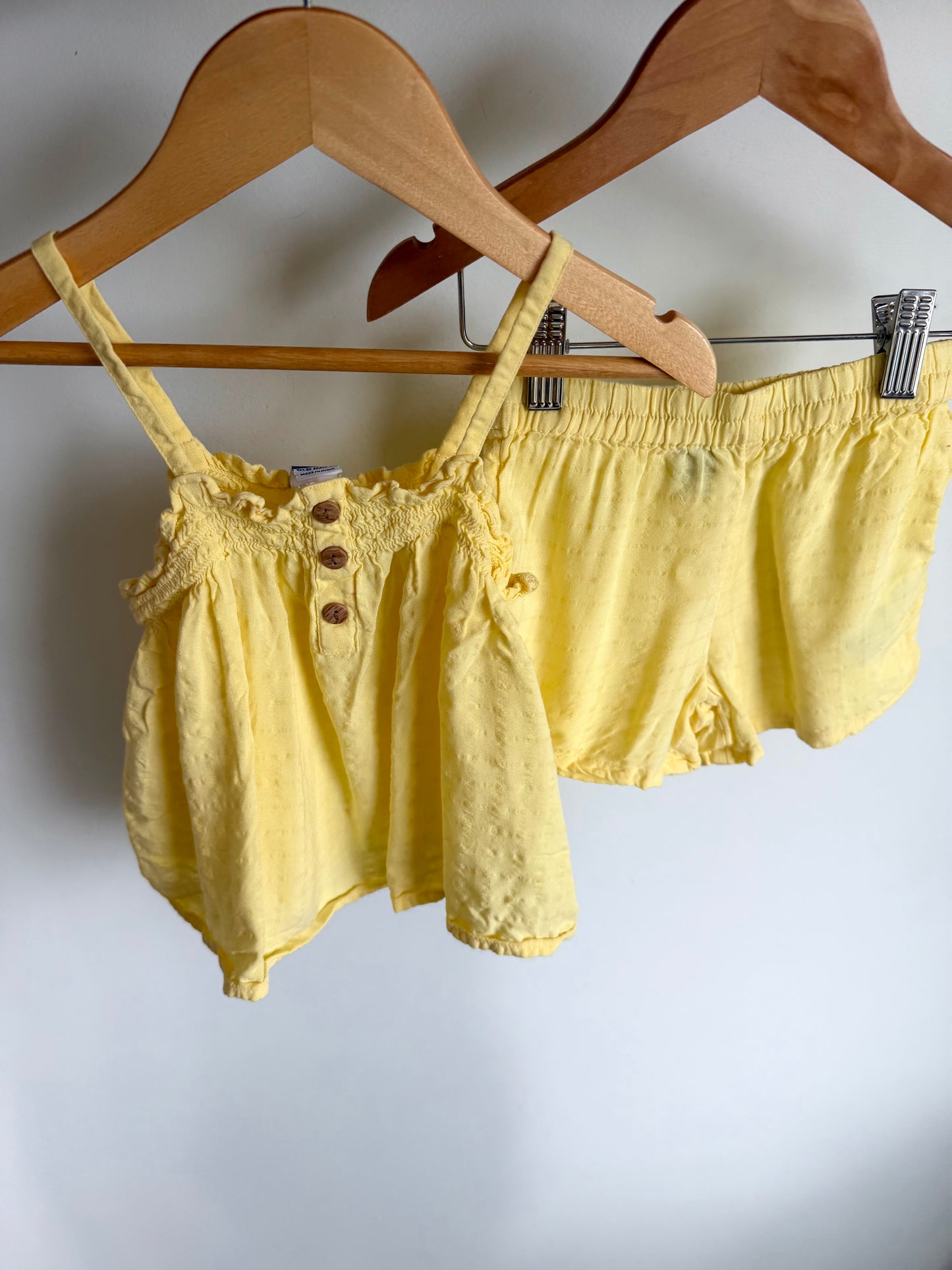 Yellow Top + Shorts Set / 2-3T