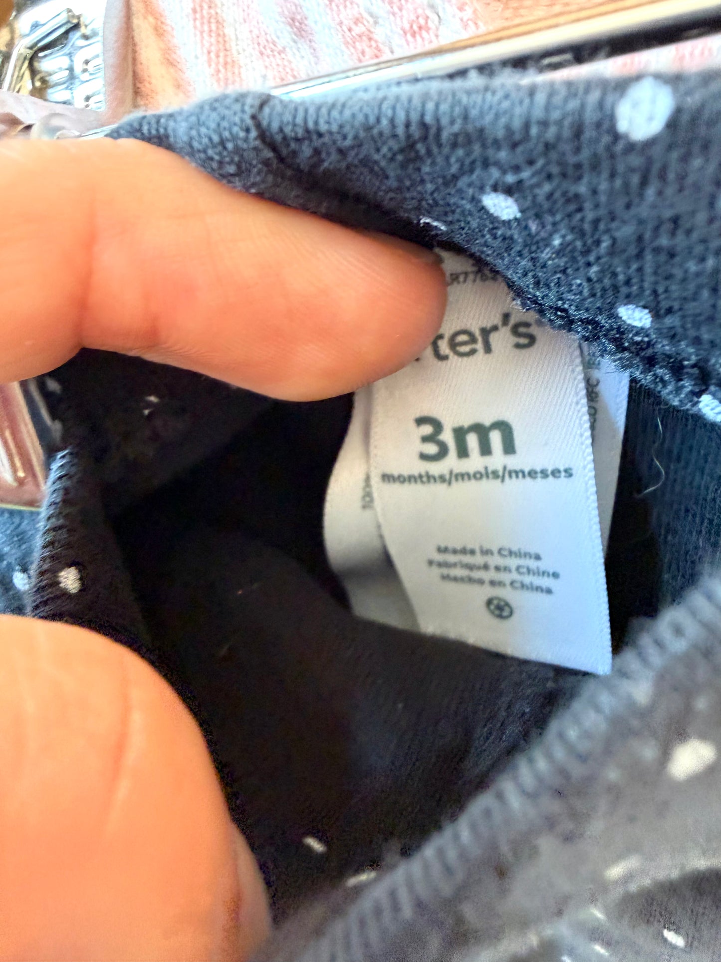 Polka Dot Black and White Pants / 3m
