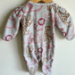 Grey Animal Outline Footed Sleeper / 3-6m