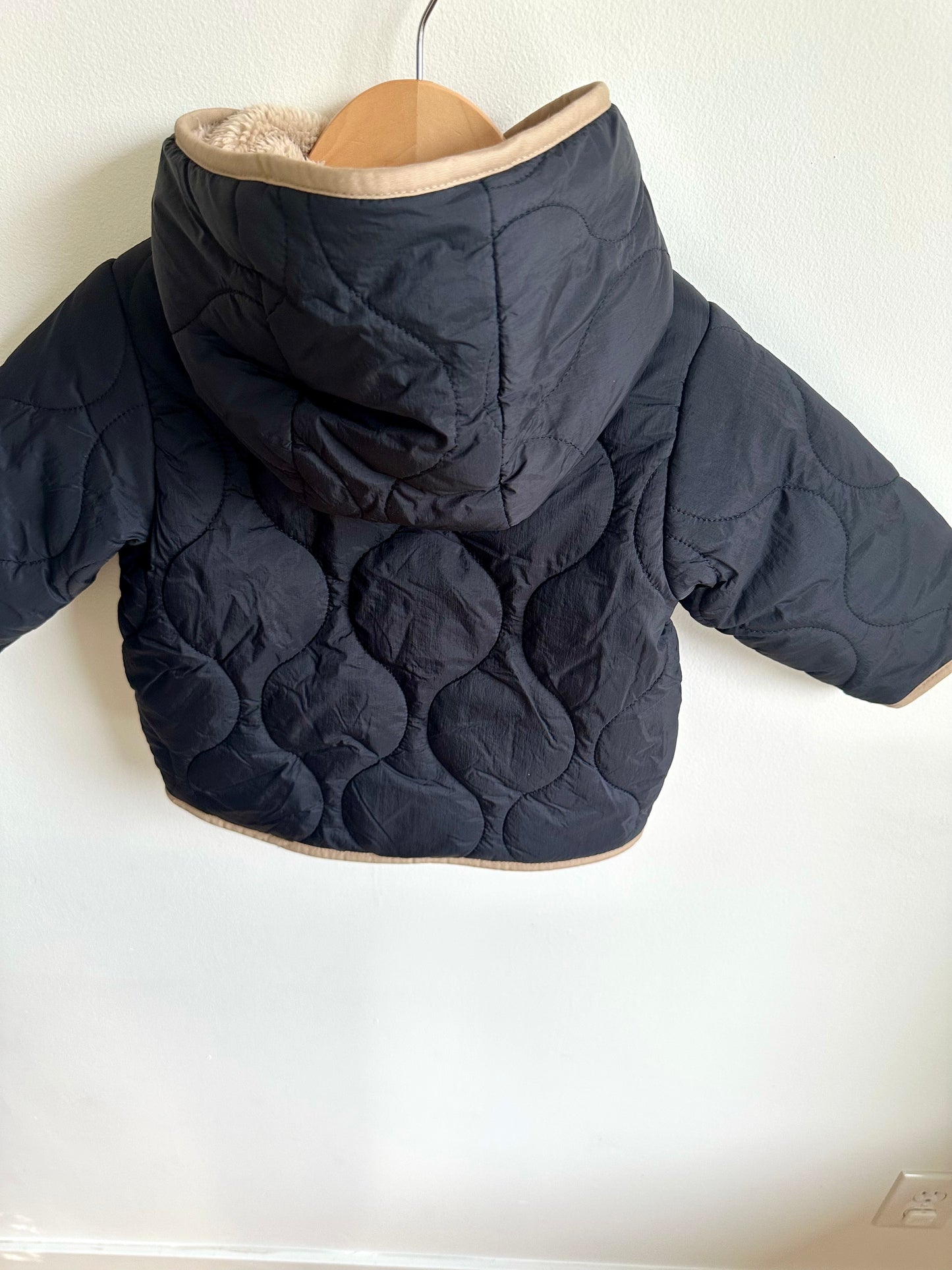 Zara Faux Fur Lined Jacket / 9-12m