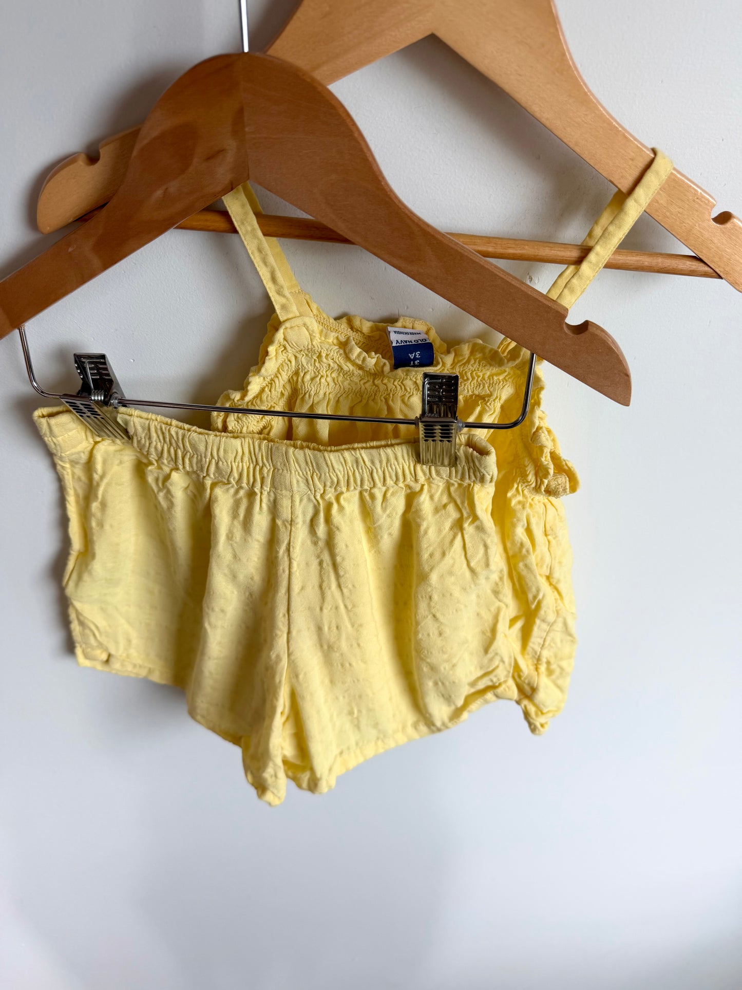 Yellow Top + Shorts Set / 2-3T