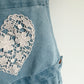 Heart Lace Short Overalls / 4T