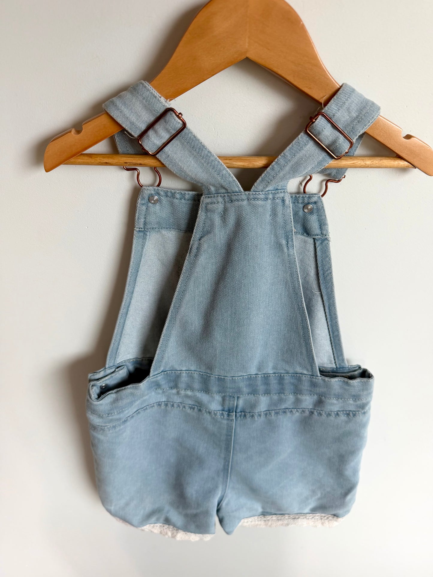 Heart Lace Short Overalls / 4T