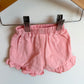 Pink Ruffle Shorts / 3-6m