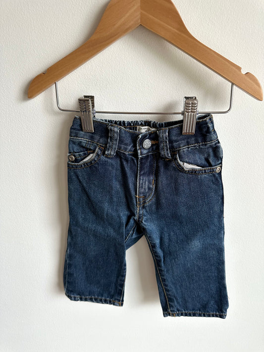 Straight Blue Jeans / 6-9m