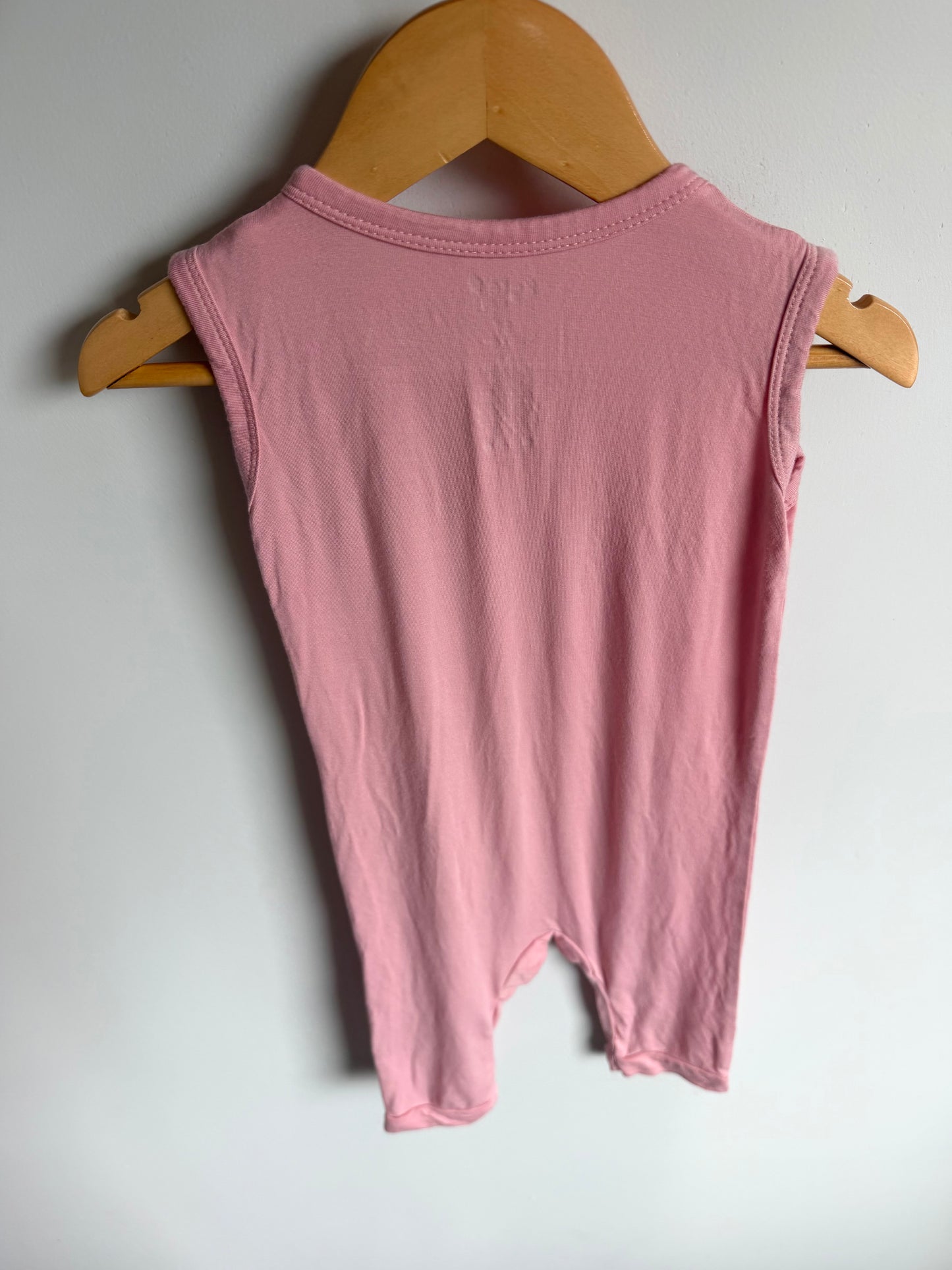 Kyte Pink Short Sleeve Romper / 3T