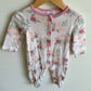 Floral ButtonJumpsuit / 6-9m
