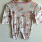 Floral ButtonJumpsuit / 6-9m