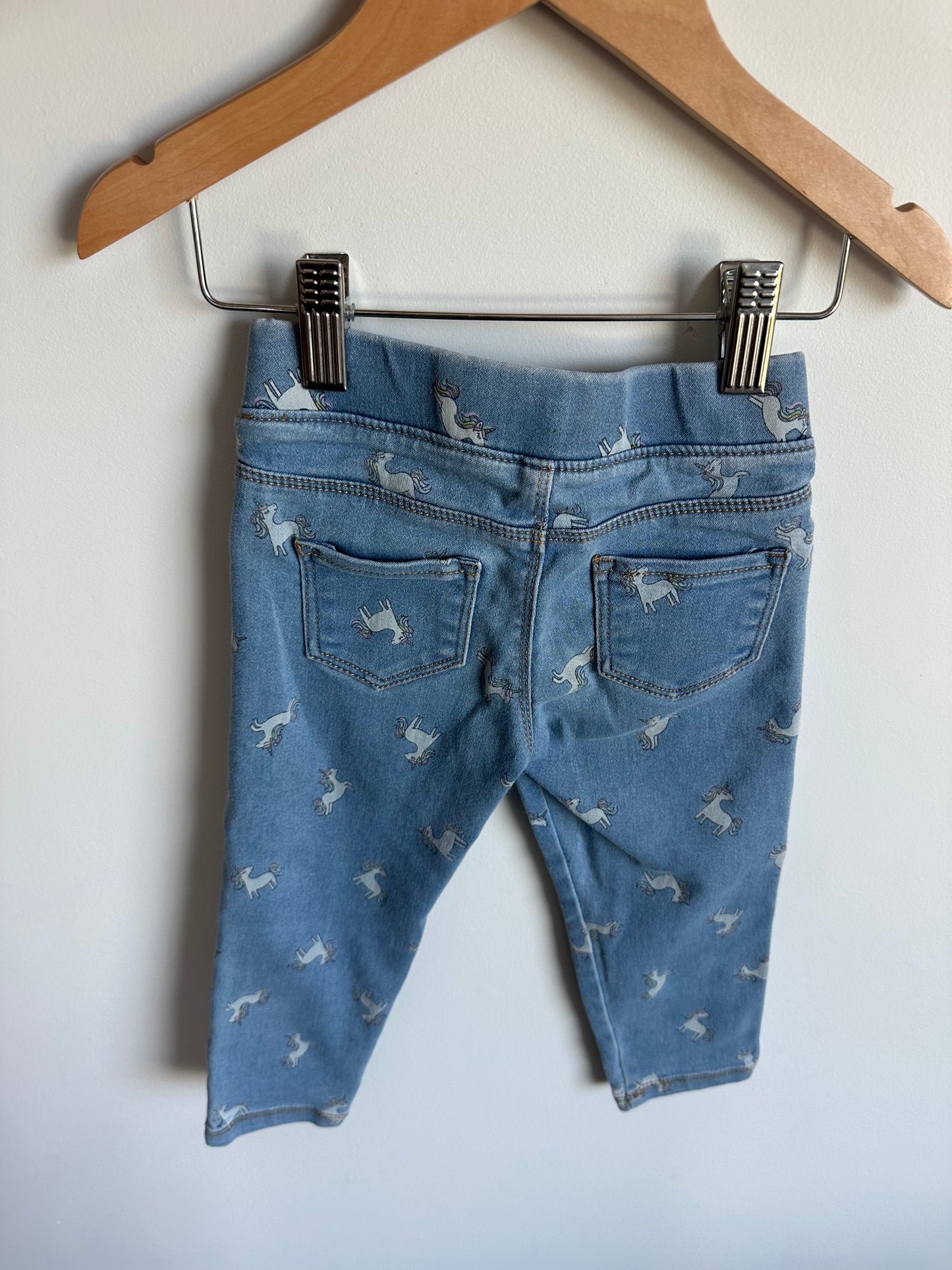 Unicorn Pattern Jeans / 3T
