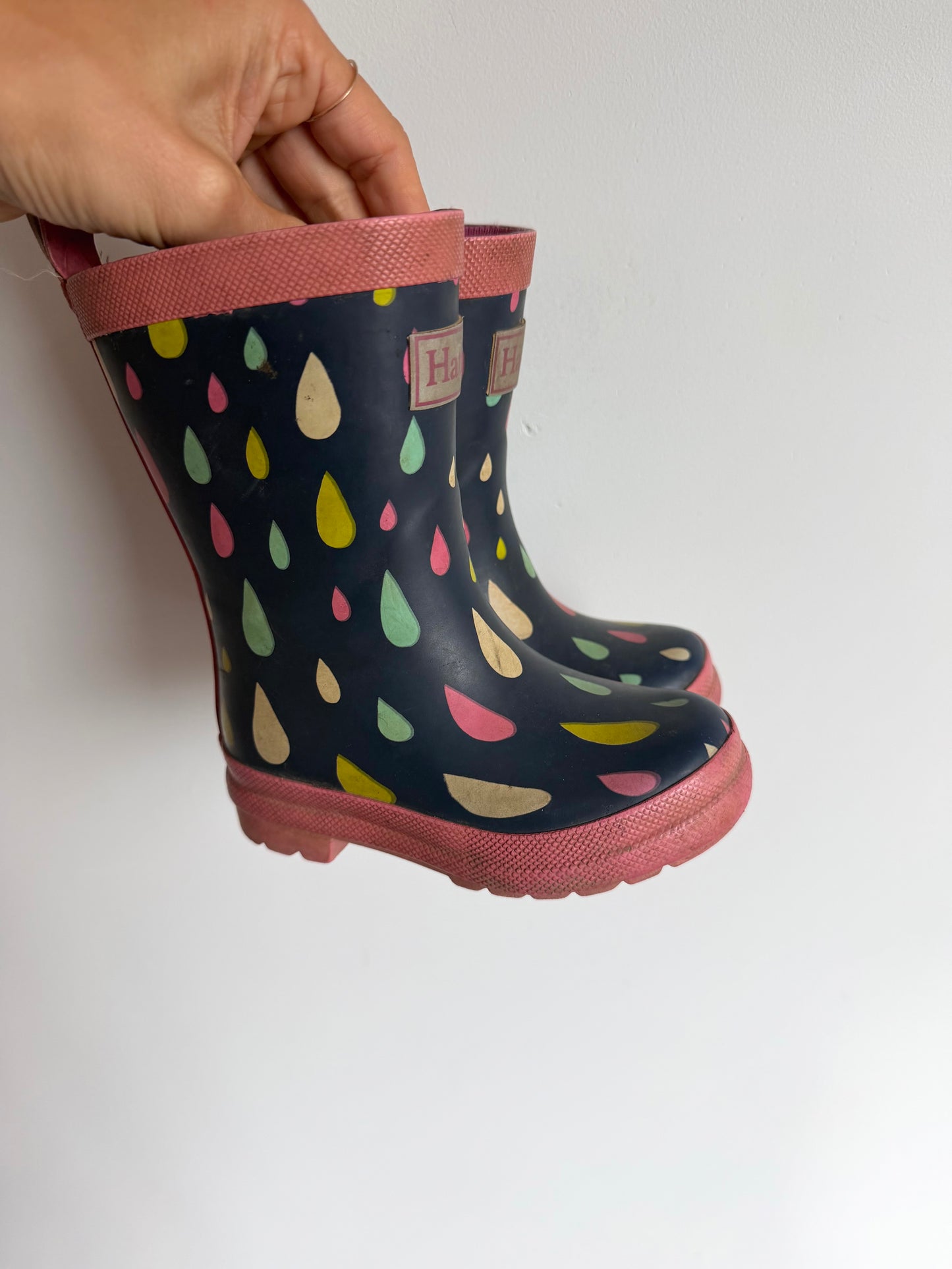Hatley Rain Drop Boots / Size 6 toddler