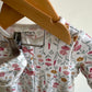 Hat + Jumpsuit Floral Pattern / 3-6m