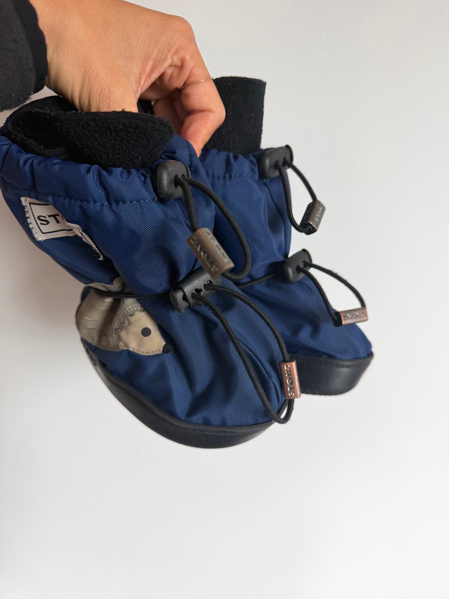 Stonz Hedgehog Blue Boots + Liner / Size 6 toddler?