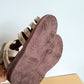 Heart Gold Strap Sandals / Size 9 Toddler