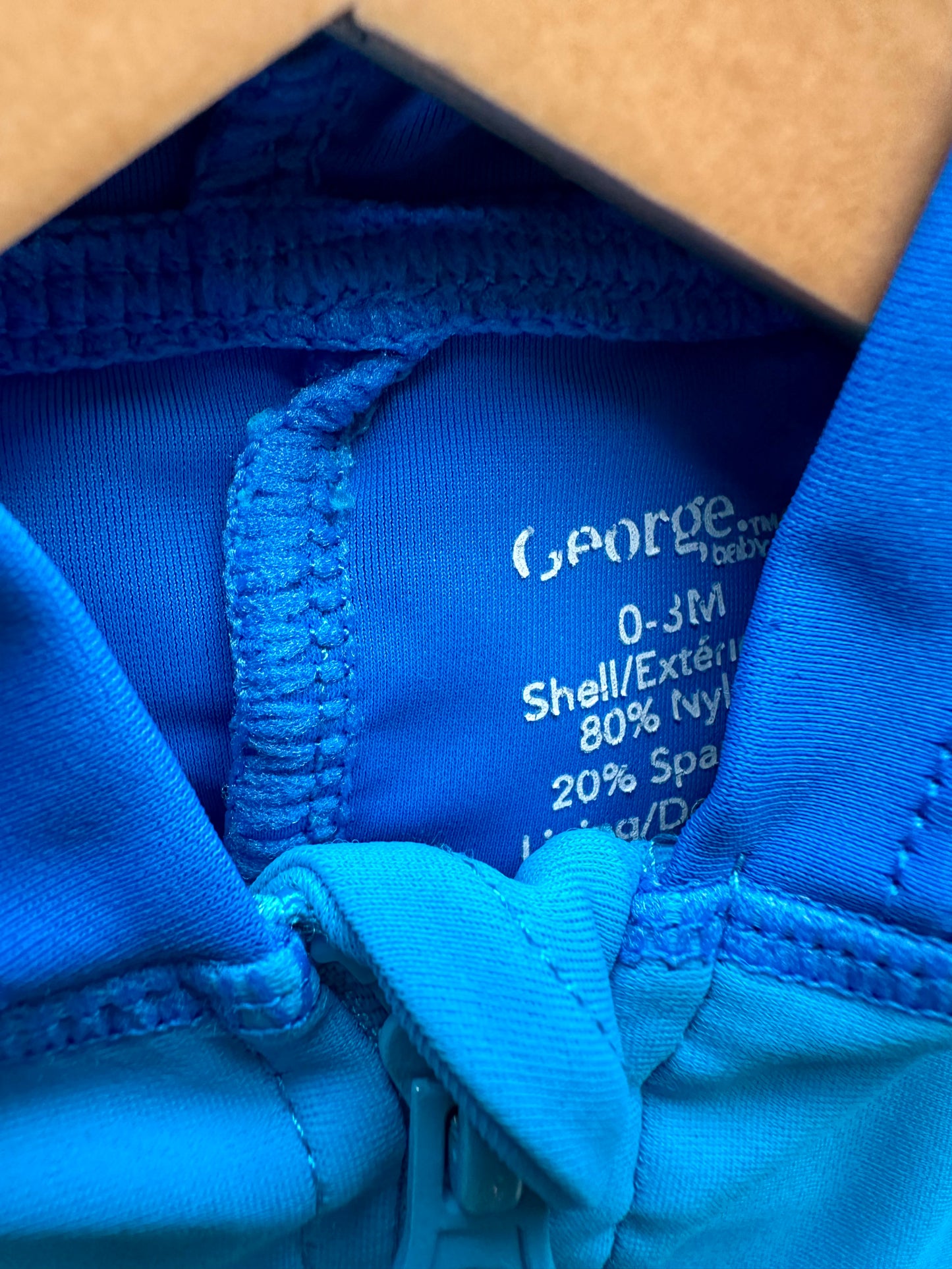 Shark Hooded Half Zip Swimsuit / 0-3m