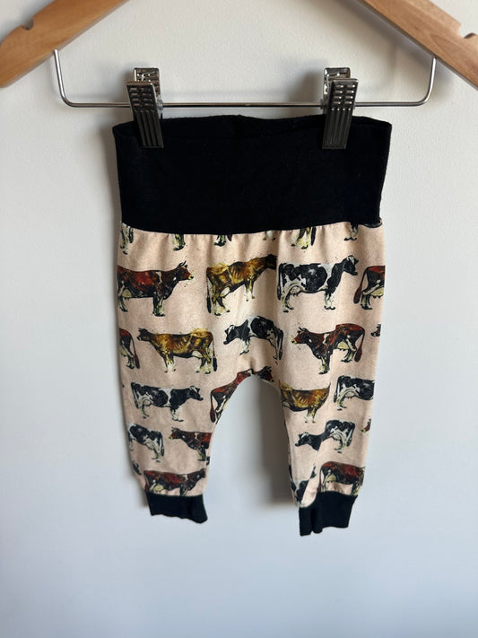 Cow Pattern Pants / 6-9m