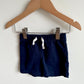 Navy Drawstring Shorts / 12m