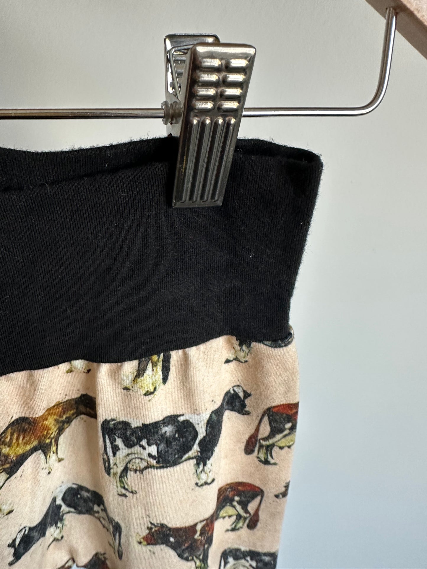Cow Pattern Pants / 6-9m