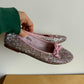 Sparkly Bow Ballet Flats / Size 2 Big Kids