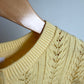 Yellow Eyelet Cardigan / 2T