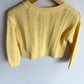 Yellow Eyelet Cardigan / 2T