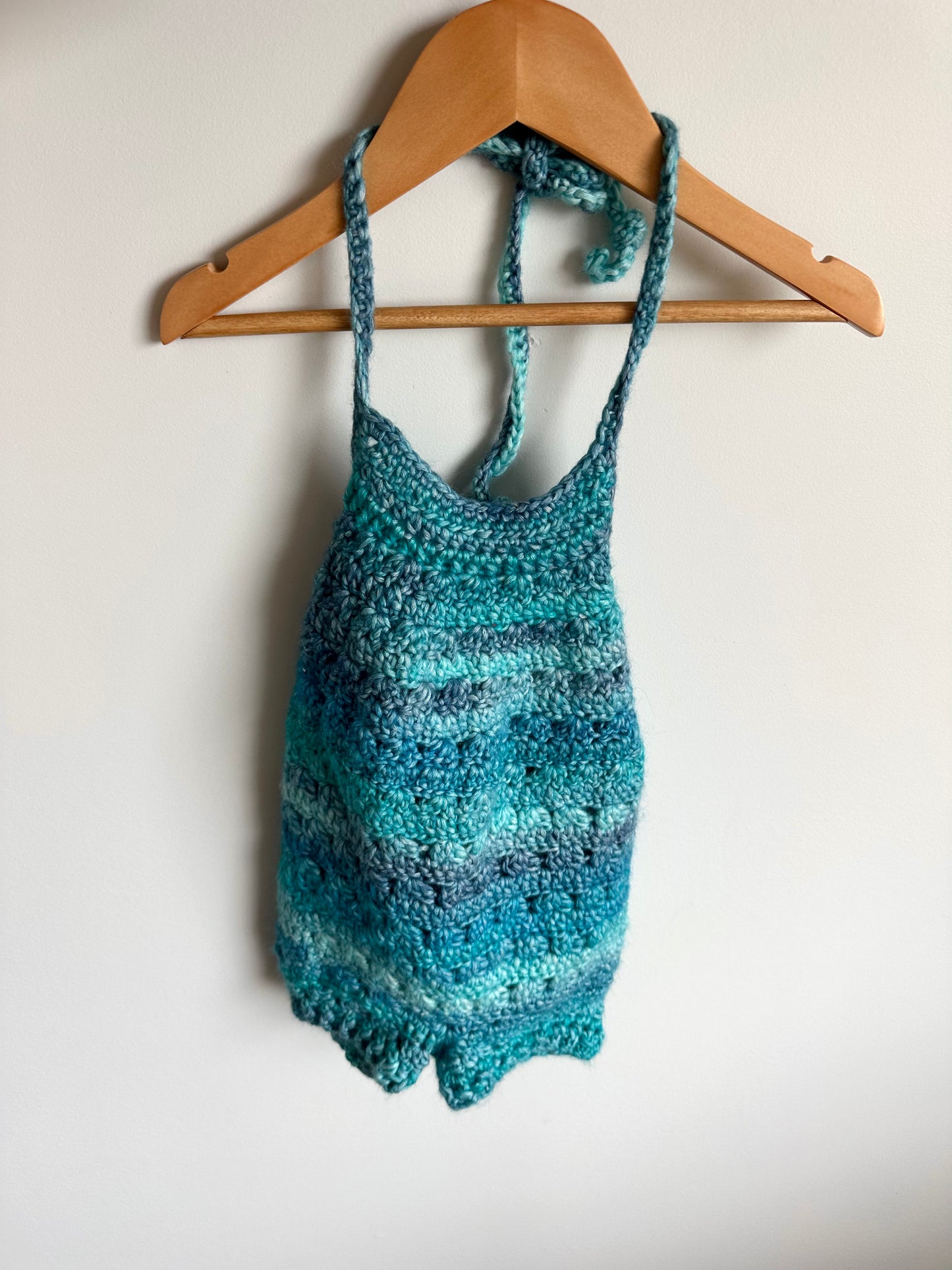 Crochet Blue Romper / 18m?