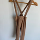 Tan Suspender Leggings/ 12-18m