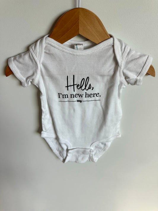 I'm New Here Bodysuit / 6m
