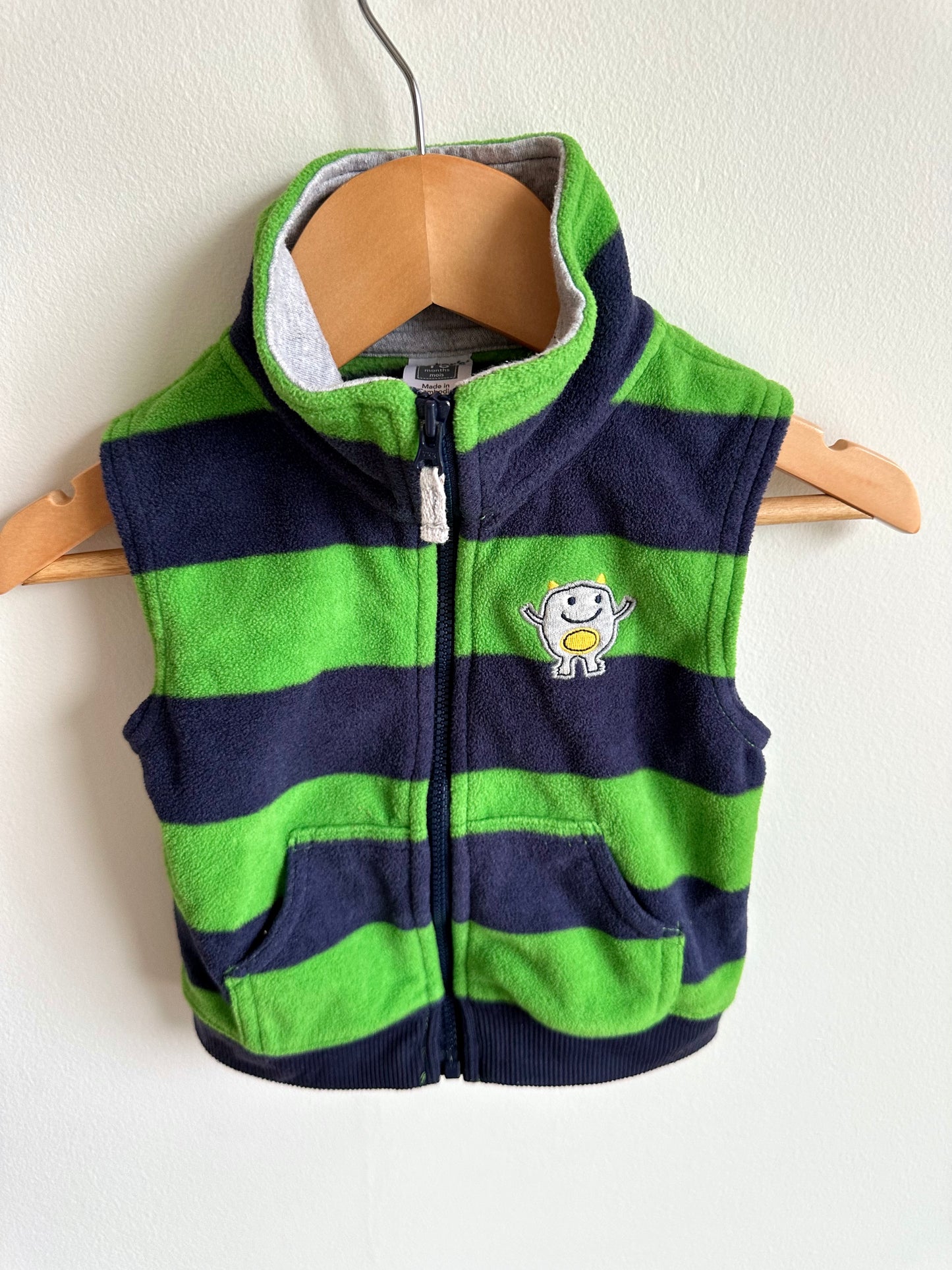 Striped Monster Vest / 18m