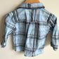 Blue Striped Dress Shirt / 12-18m