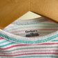 Pink Grey Blue Stripe Bodysuit / 12m
