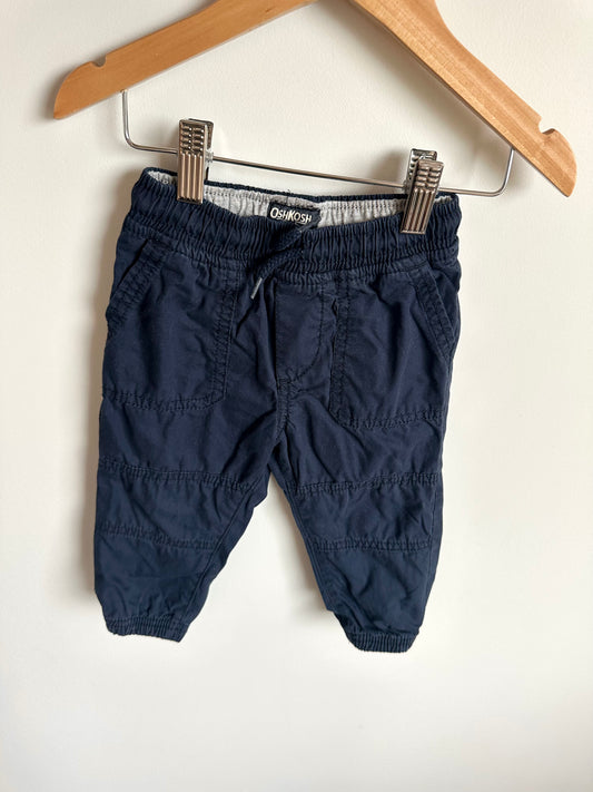 OshKosh Navy Tapered Pants / 12m
