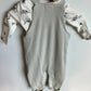 100% Organic Waffle Overalls and Farm Bodysuit / 3-6m