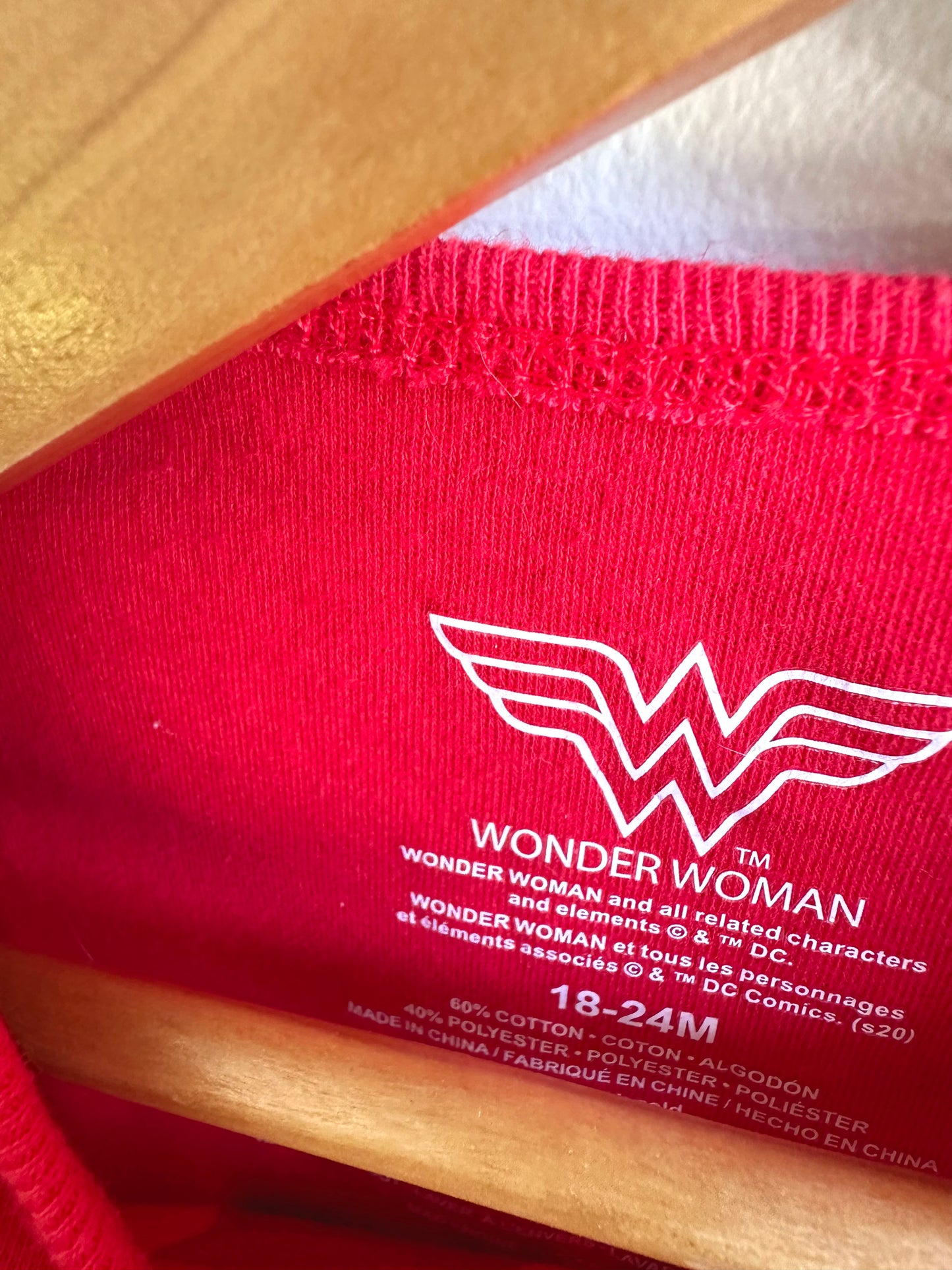 Wonder Woman Bodysuit / 18-24m