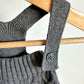 Gap Grey Cable Knit Overalls / 3-6m