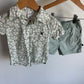 Daisy Sage Top + Shorts Set / 2T