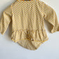 Yellow Patterned Bodysuit with Skirt / 12m