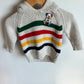 HBC Striped Knit Hoodie / 0-6m