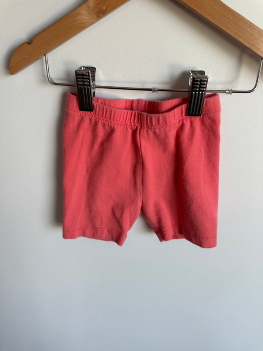 Coral Biker Shorts / 2T