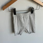 Grey Scallop Trim Biker Shorts / 18-24m