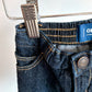 Fleece Lined Dark Jeans with Elastic Waist / 6-12m